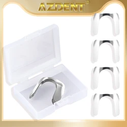 30Pcs Azdent Dental Matrix Contoured Anterior Metal Matrix Bands Sectional Matrix System Upper Anterior Teeth Matrices Dentistry