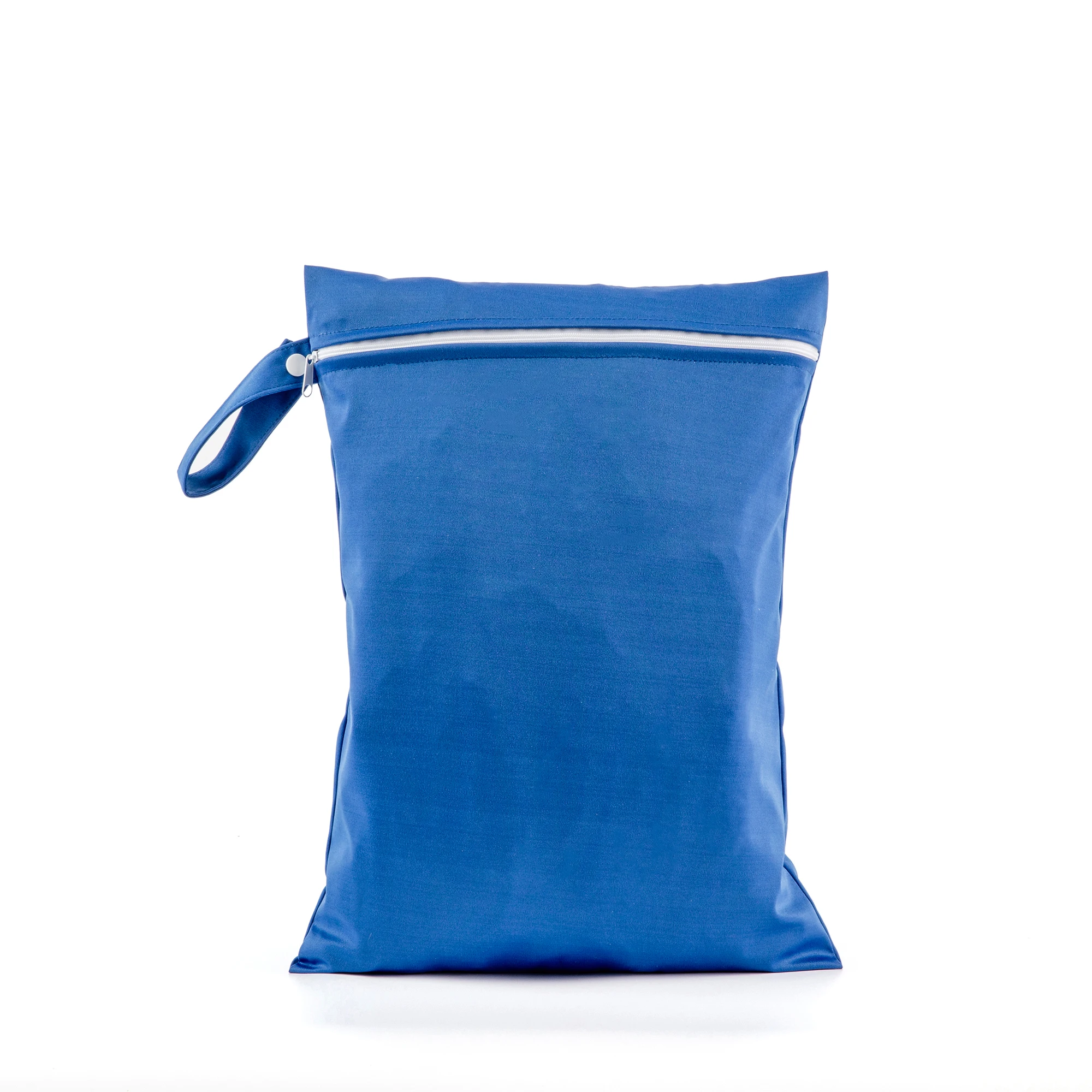 AIO tas popok TPU motif kartun, tas popok basah ritsleting ganda tahan air, wadah Liner Laundry untuk popok kain