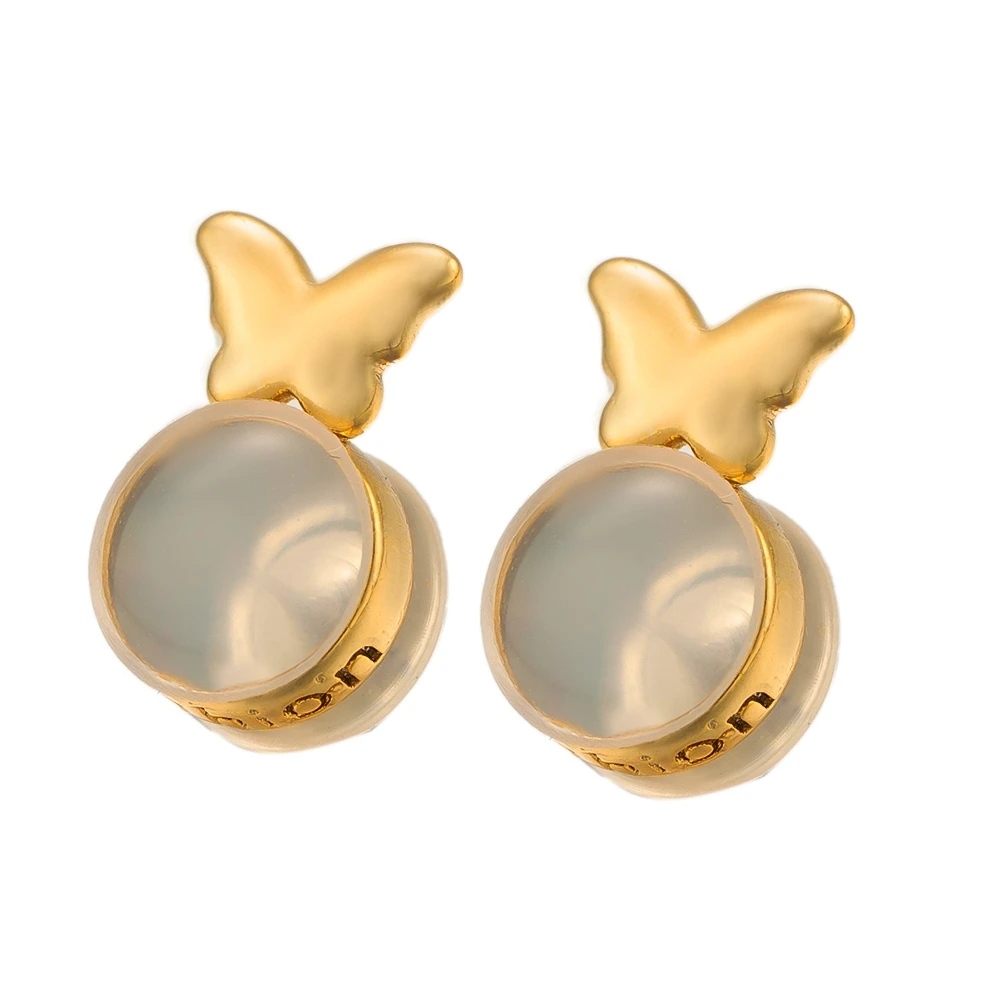 10/20pcs Silvery Golden Butterfly Heart Silicone Earring Backs Locking Earring Backs for Studs Secure Earring Backs for Studs