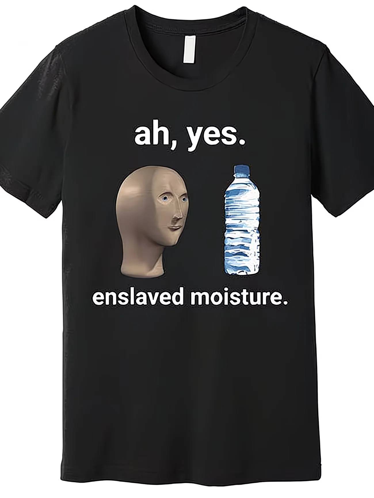 Novelty Men'S  Ah Yes, Enslaved Moisture meme Vintage T Shirt Tee Oversize Ironic Humor Weirdcor Sarcastic Hilarious Funny  top