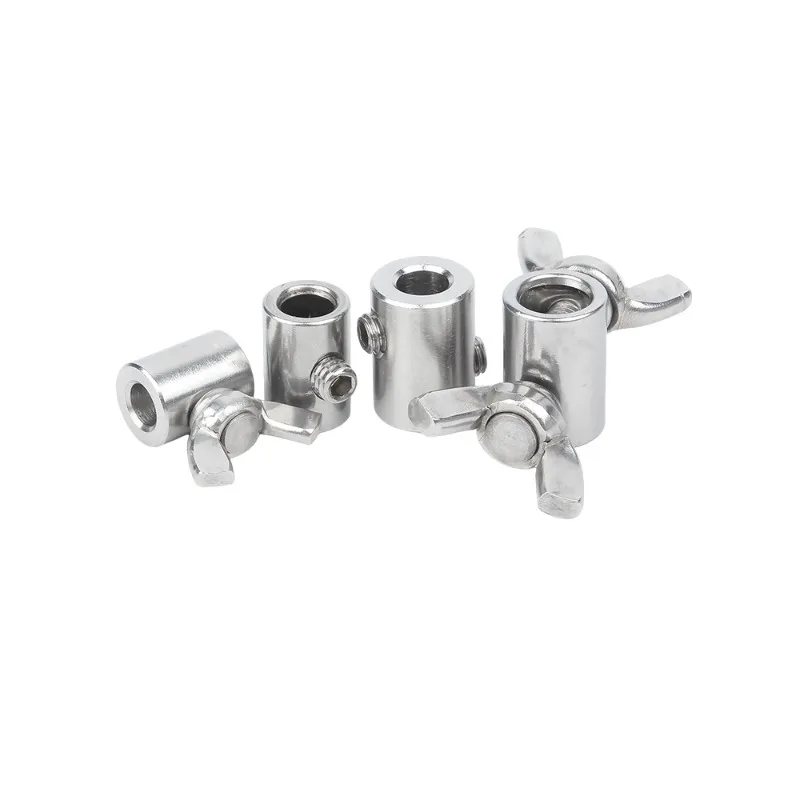 304 Stainless Steel Rope Manual Catch Fasteners Butterfly Buckle For Steel Double Wire Rope Clip 2/3/4/5/6/8/10/12mm