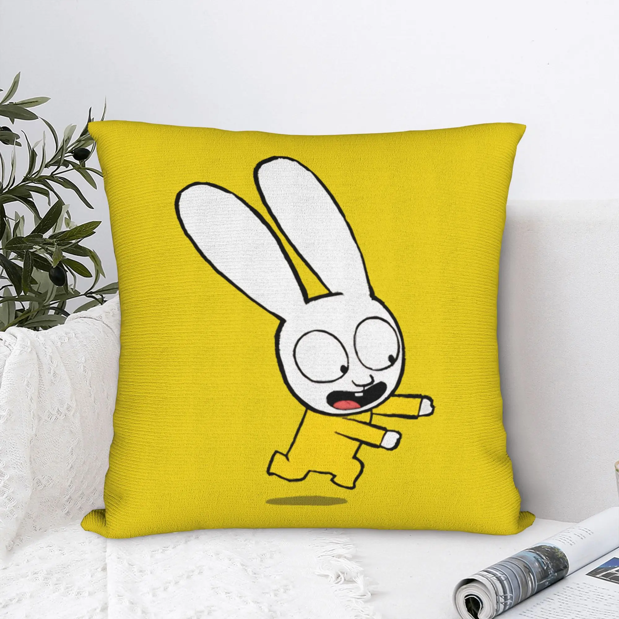 Simons Super Rabbit Bunny Pillowcase Polyester Cushion Cover Gift  Pillow Case Cover Home Wholesale 45X45cm