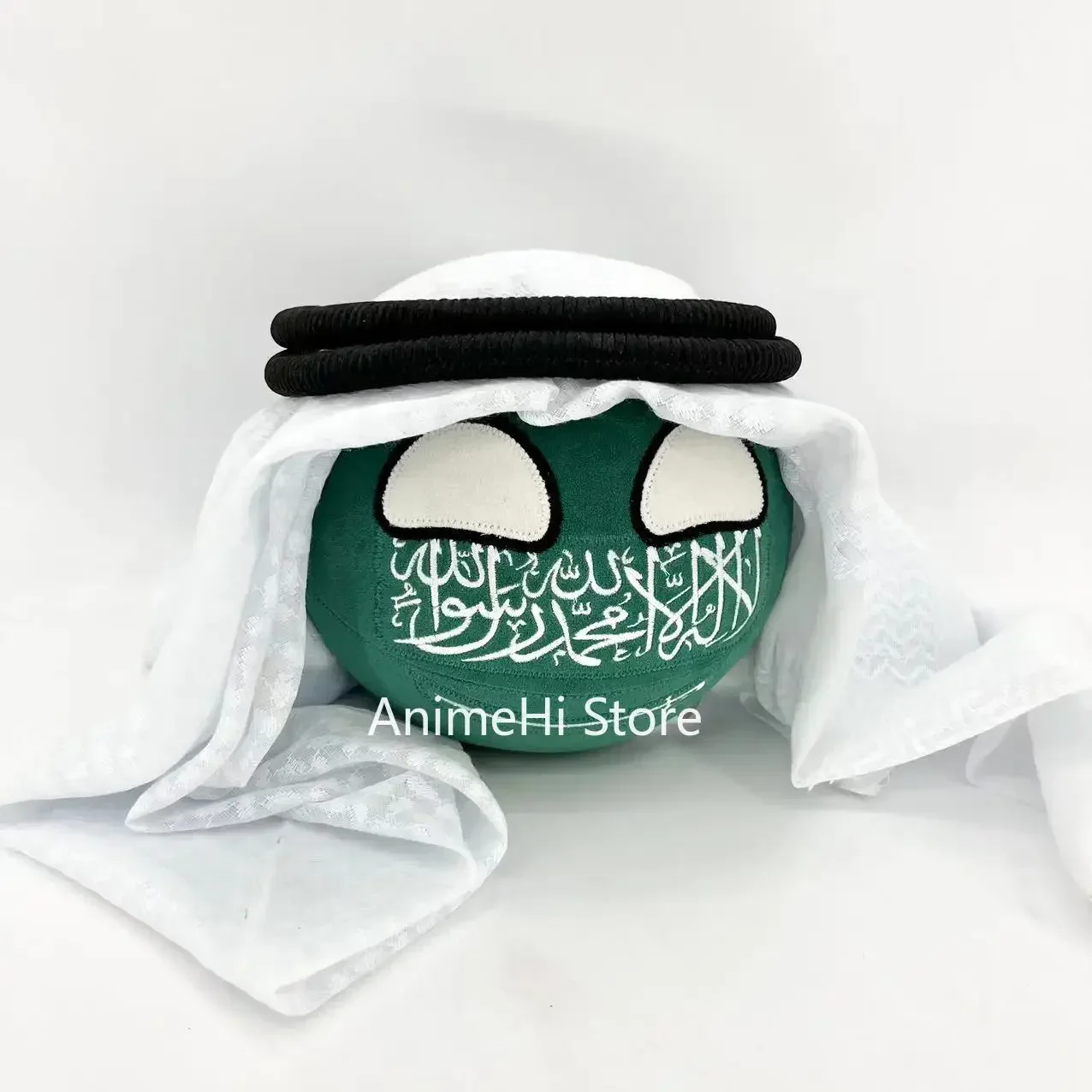 SAUball Polandball ตุ๊กตา Plush ซาอุดีอาระเบีย Countryball SHEMAGH Country Ball ตุ๊กตาหมอนคอสเพลย์ของเล่นสําหรับของขวัญ