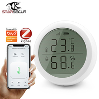 Smart home Tuya Zigbee Temperature Humidity Sensor High Accuracy T&H Work with Gateway Hub with display