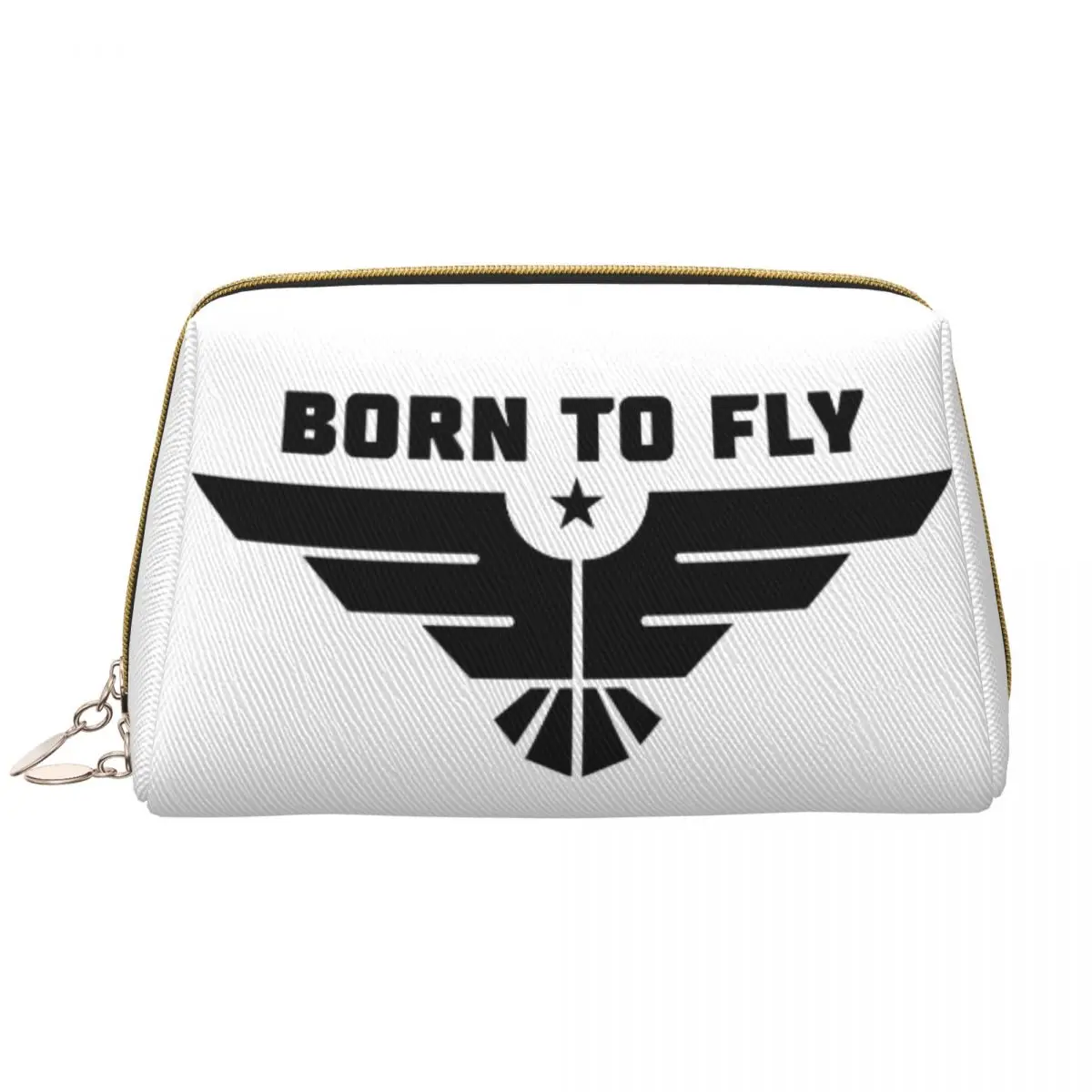 

Дорожная косметичка Born To Fly с логотипом на заказ, Женский Летающий пилот для макияжа, органайзер для туалетных принадлежностей, женский косметический набор для хранения