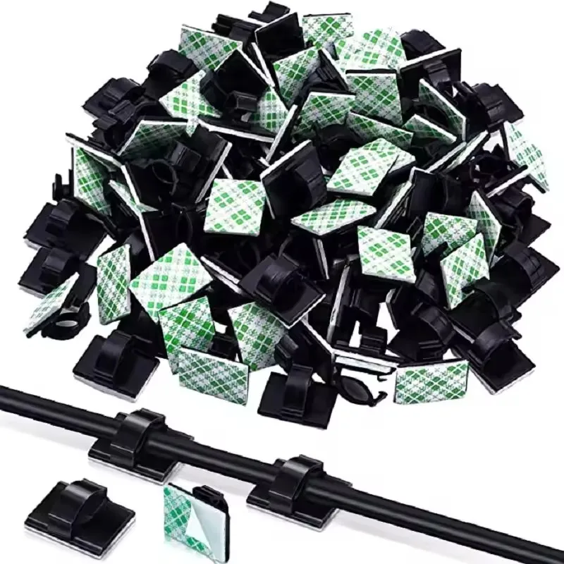Cable Organizer Clips Cord Holder Desktop Workstation Wire Manager USB Charging Data Line Bobbin Winder Cable Management