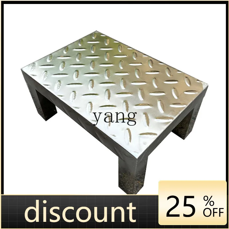 LMM thickened pedal anti-skid stainless steel high staircase kitchen mat pedal
