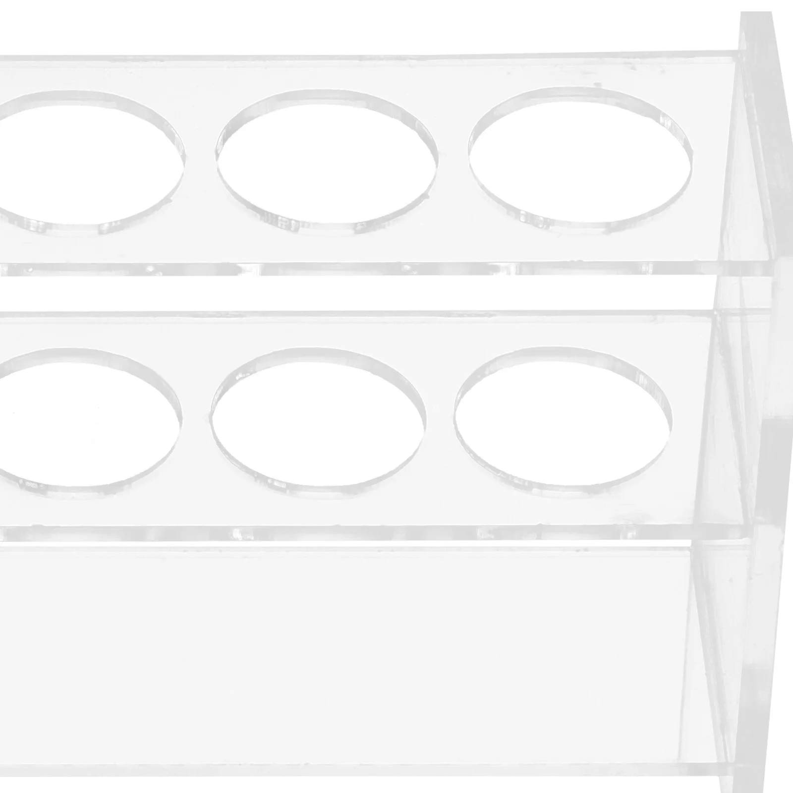 

Reusable Test Tube Holder 6 Holes Acrylic Rack Laboratory Organizer for Test Tubes Tubes Sampling Tube Storage