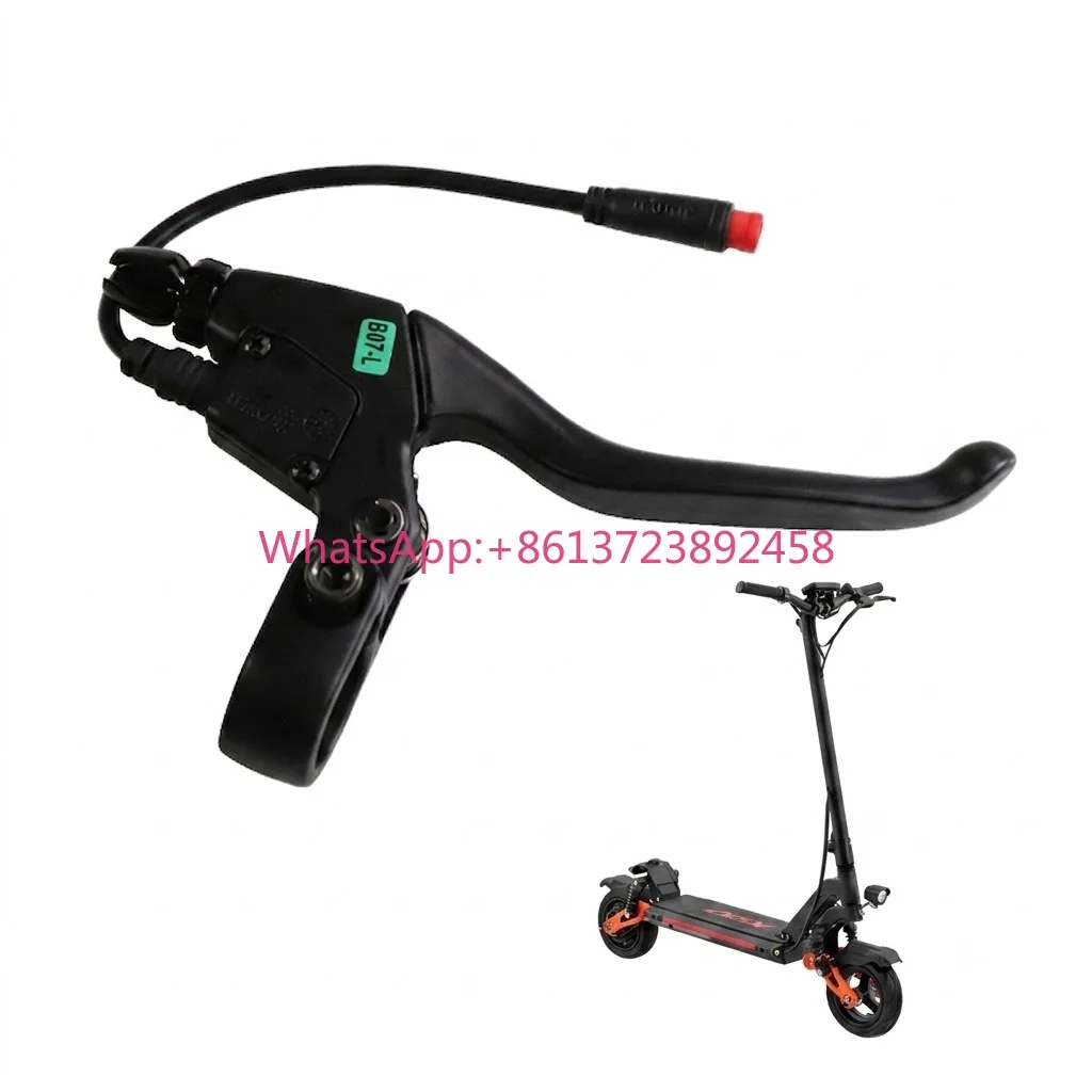 Responsive Ergonomic Motor Cutoff Quick Connect Black Handlebar Replacement Foldable Electric Scooter Hydraulic Brake Lever Unit