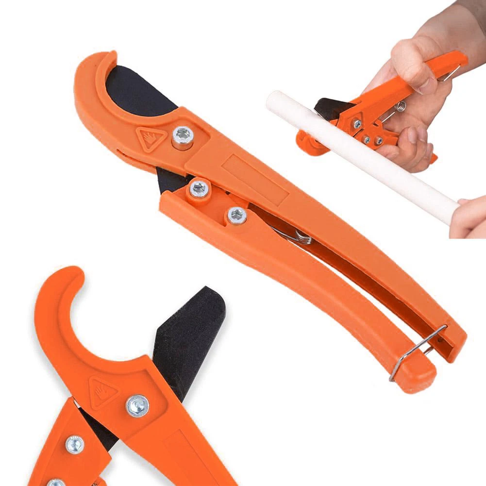42mm-75mm Ratchet Pipe Cutter, Home 32mm Pipe Cutter, PPR, PVC, PP, PE Plastic Pipe Cutting Tools, Cordless Water Pipe Cutter