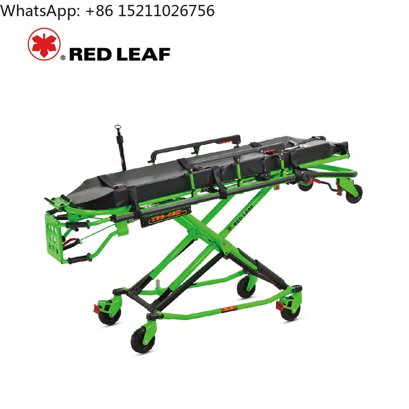 YDC-3E Manual Aluminum Alloy 320KG Capacity Collapsible Ambulance Stretcher with Dimensions for Emergency Transfer