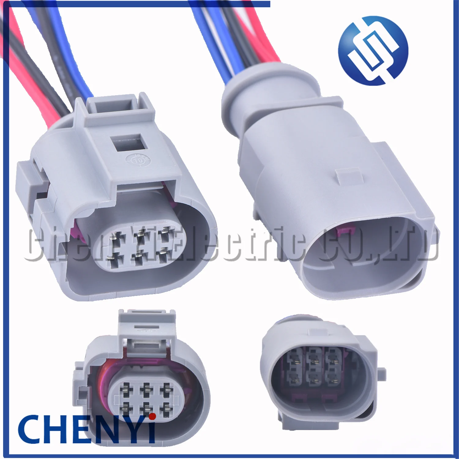 6 Pin EGR Valve Connector Plug With 15cm 18AWG Cable Wire Harness 1J0 973 713 G 1J0973713G 42121200 4G0973813B 4G0 973 813B