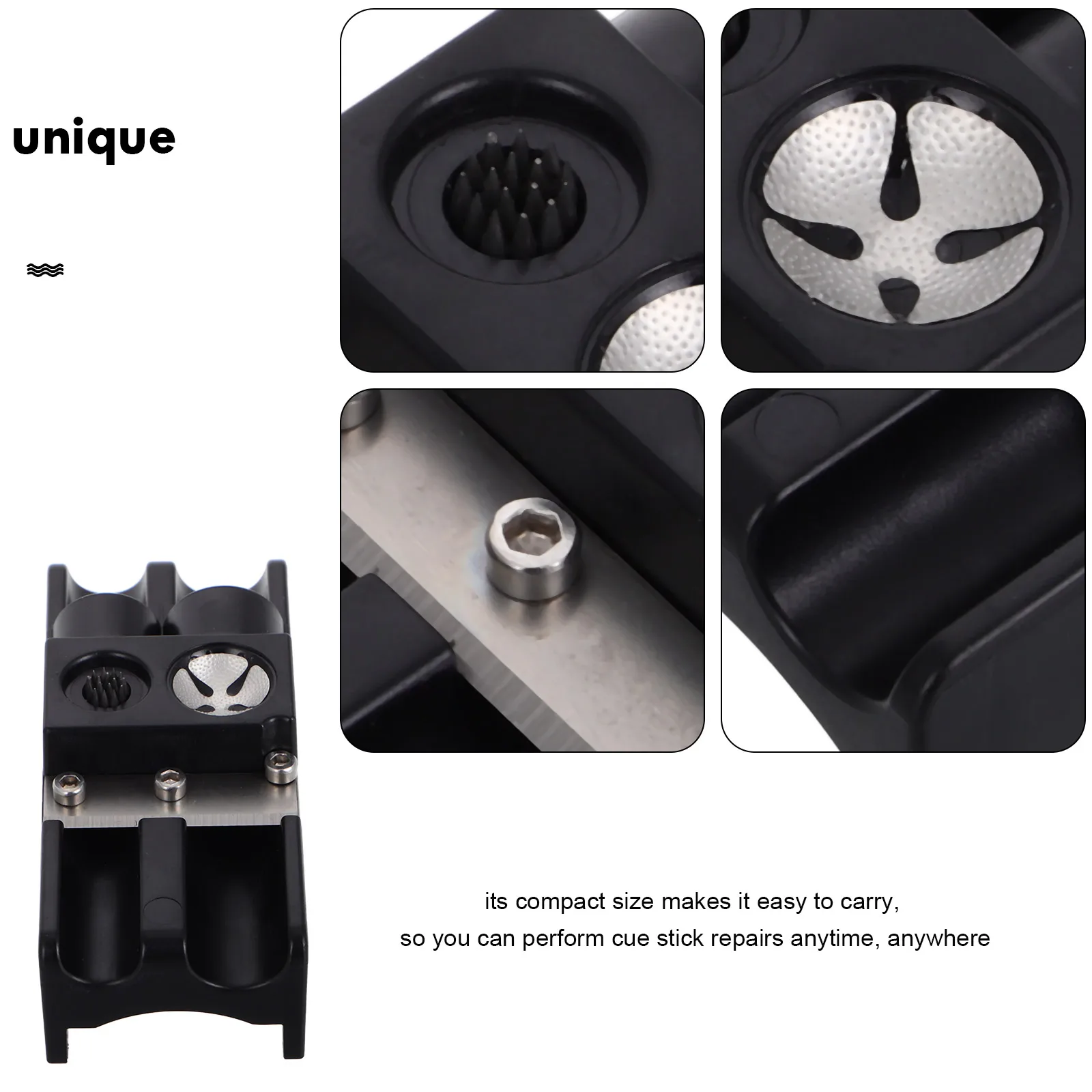 

1pc Pool Repair Tool Billiard Tip Shaper Multifunctional Stick Burnisher Portable Sanding File For Billiard Accessories Tip