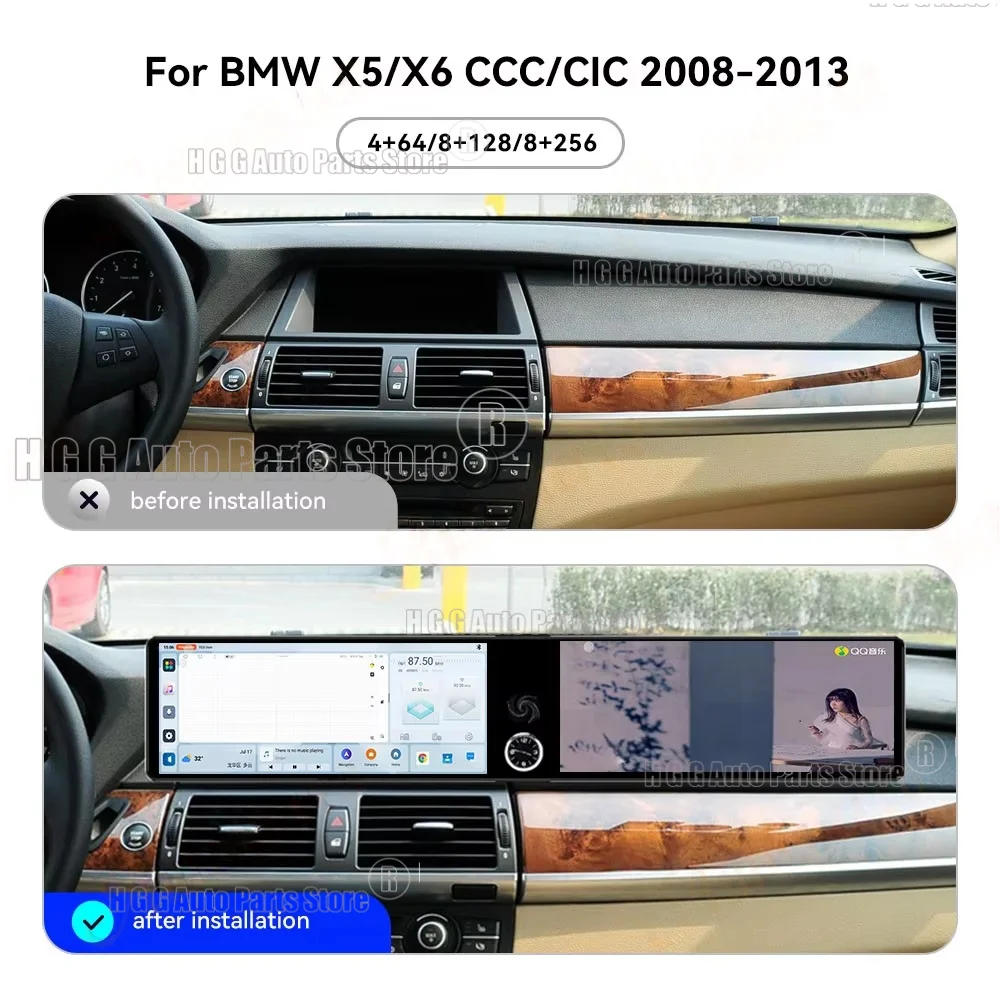 Dual Screen Android Car Radio Carplay  24.6