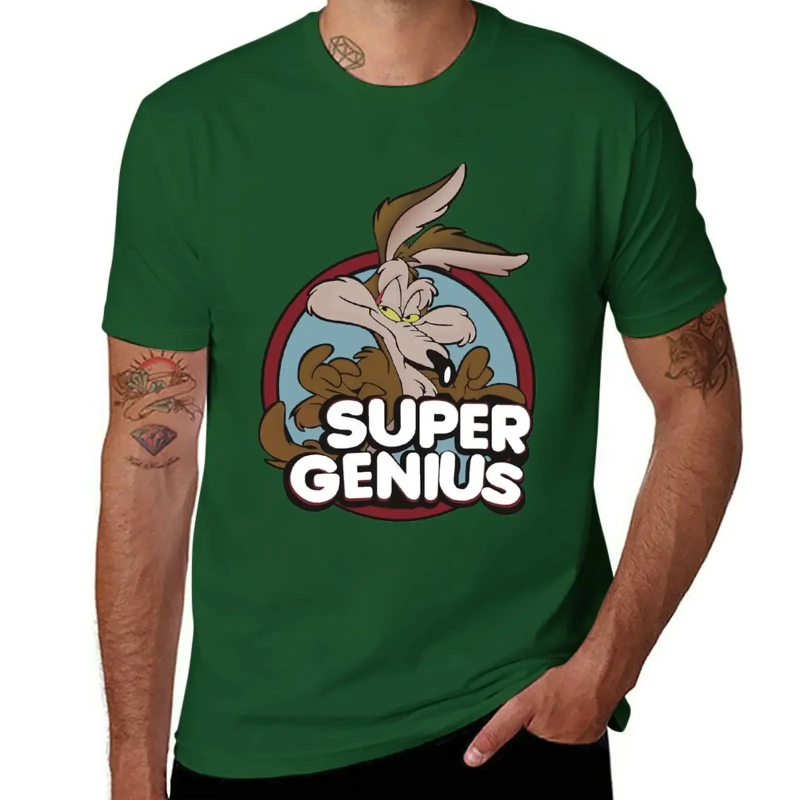 Blouse blacks sports fans mens big and tall tshirts for mens designer clothes graphic t shirts Coyote Super Genius T-Shirt man