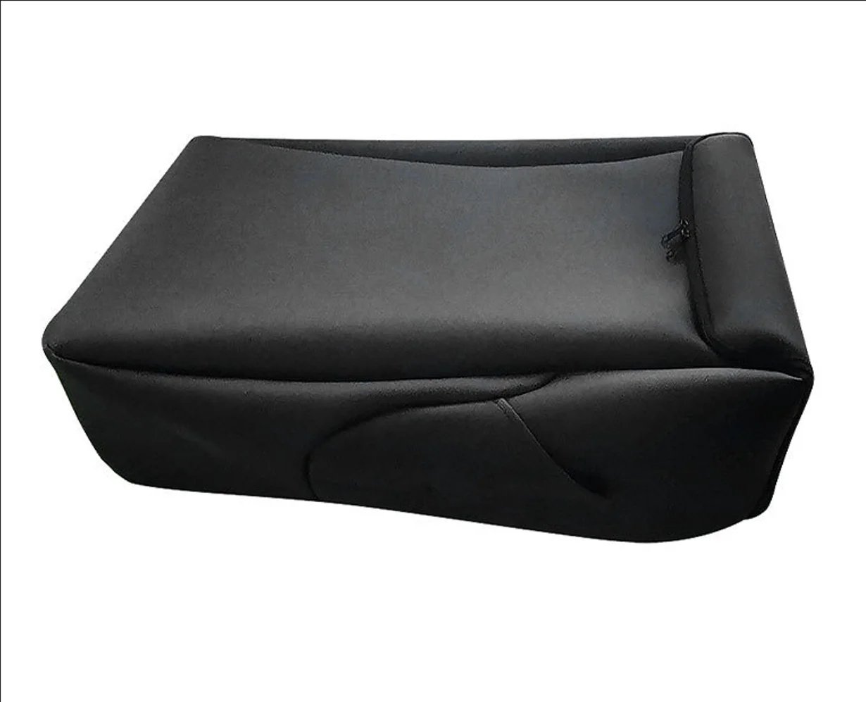 غطاء وحدة التحكم المركزية مناسب لـ 2007-2014 تشيفي سيلفرادو سييرا سوبربان مقعد القفز غطاء مسند الذراع الجلدي 07-14 جي إم سي سييرا 1500 25