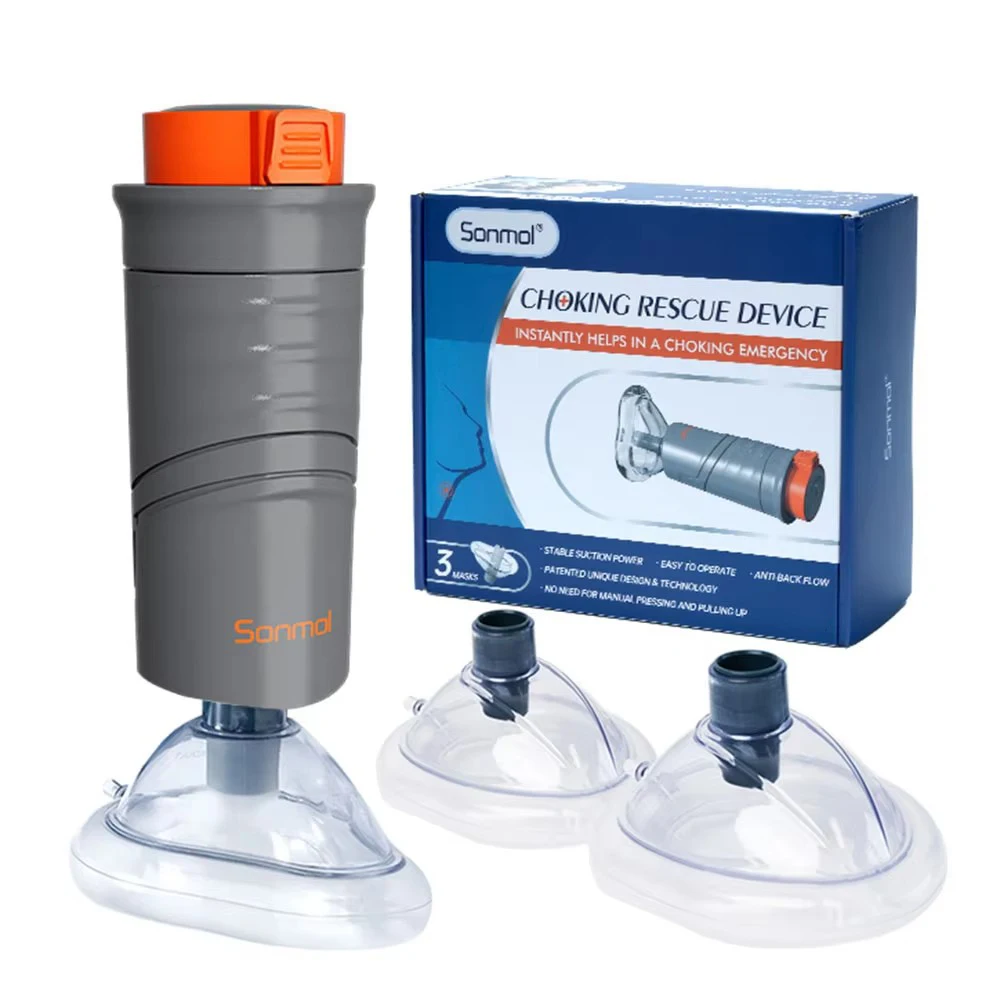 Tragbares Anti-Erstickungsgerät, starke Saugkraft, Notfallset für Zuhause, Erste-Hilfe-Atemweg-Assistungsgerät, Heimlich Manöver-Gerät