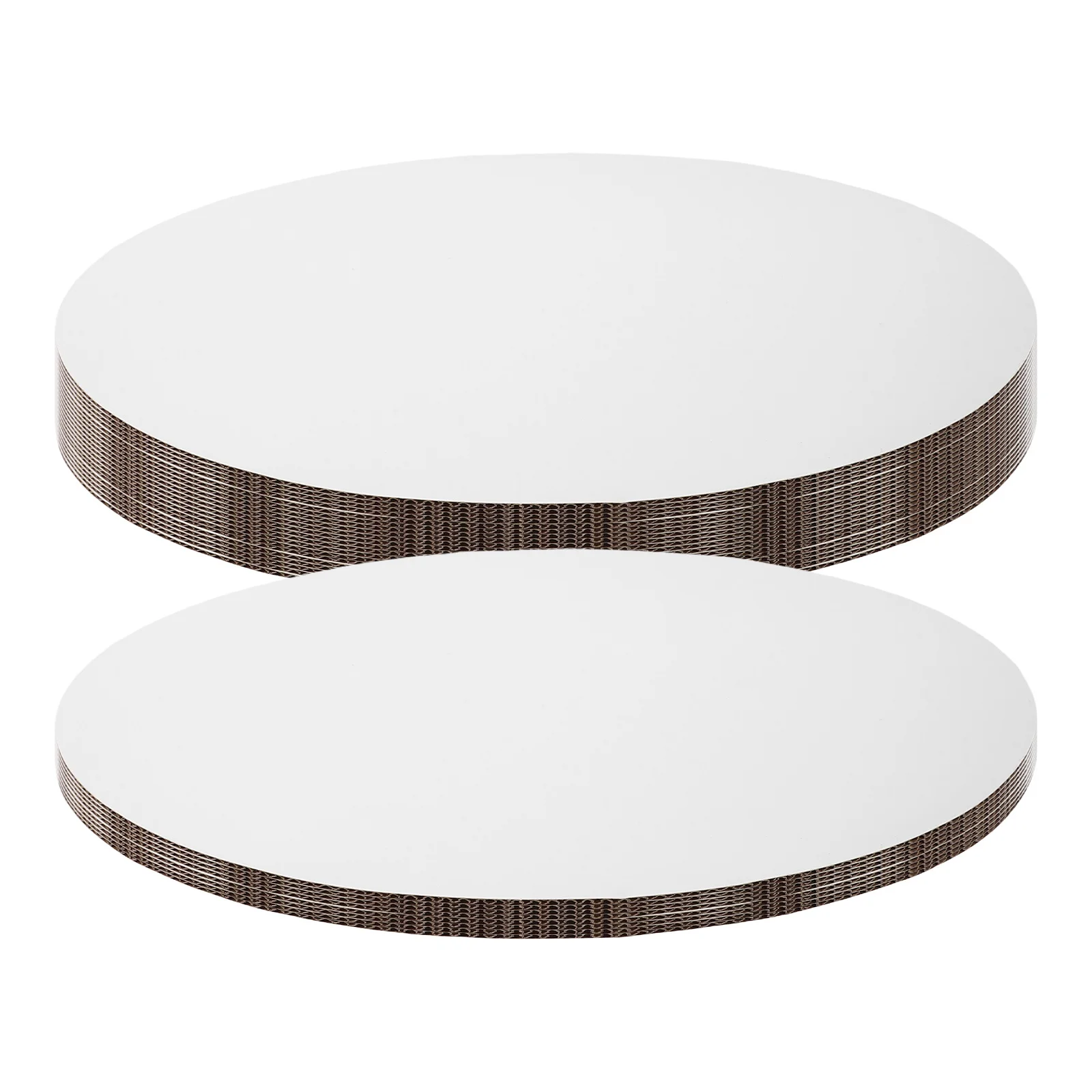 

25Pcs White Round Cake Trays Corrugated Greaseproof Bases for Pastry and Special Occasions 12 Inch White Circle Tray