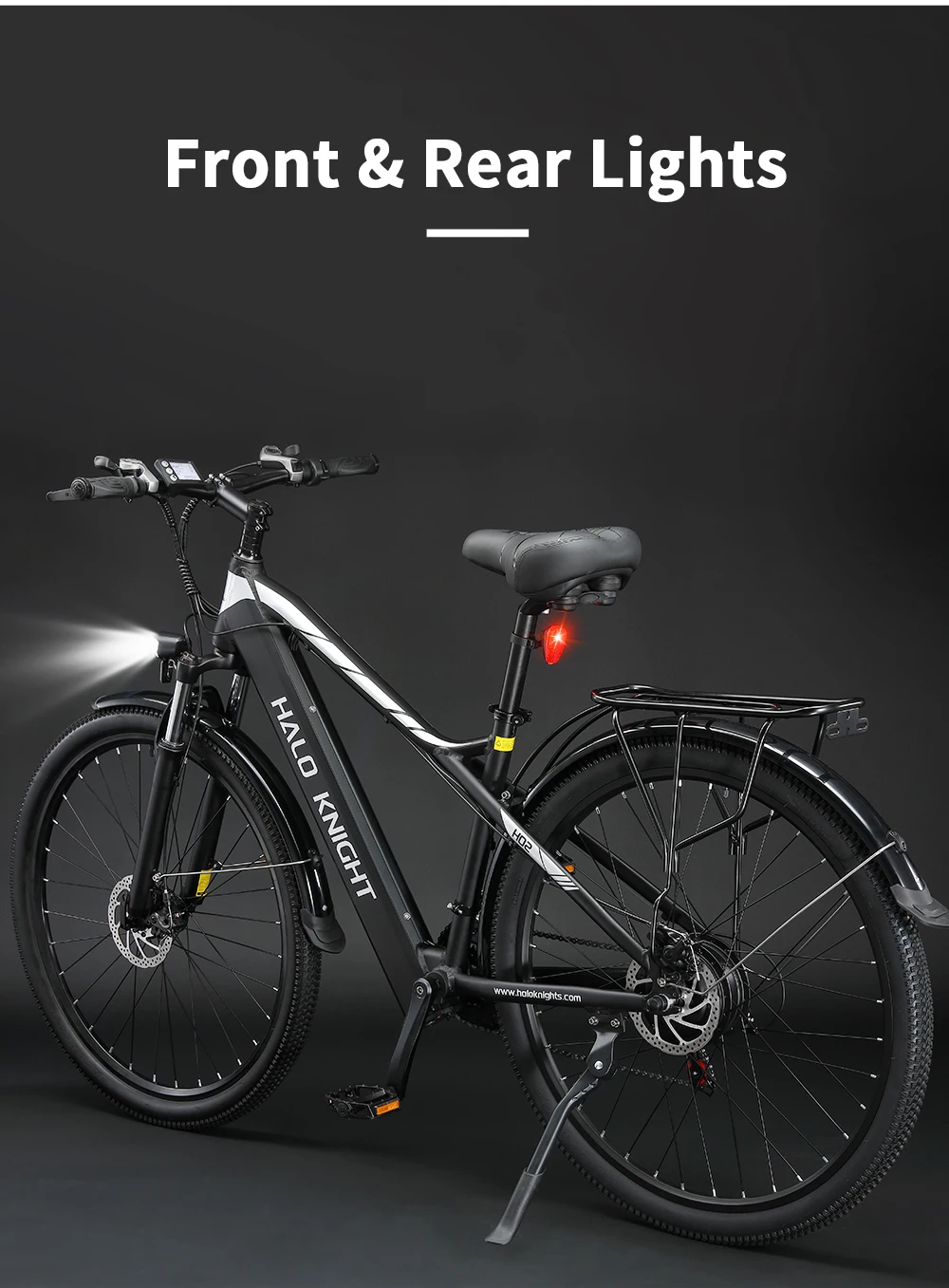 Halo Knight H02 Elektrofahrrad E-Bike 48V 16Ah Akku 29*2,1-Zoll-Reifen 50km/h Höchstgeschwindigkeit 60km Maximale Reichweite – Detail 6