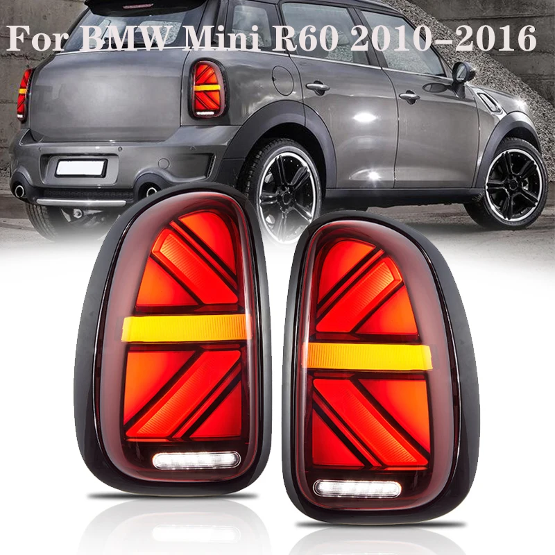 

Pair LED Tail Light Assembly for BMW MINI R60 Countryman 2011-2016 Plug and Play with LED Running Brake Reverse Rear Fog Light