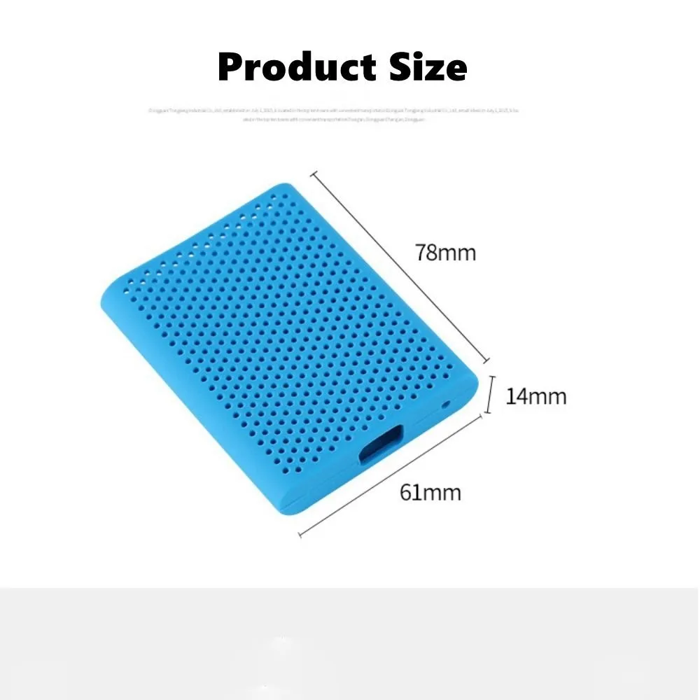 Silica Gel Hard Drive Sleeve Anti Fall Seismic Resistant Silicone Protective Cover Breathable Multicolored for Samsung T5