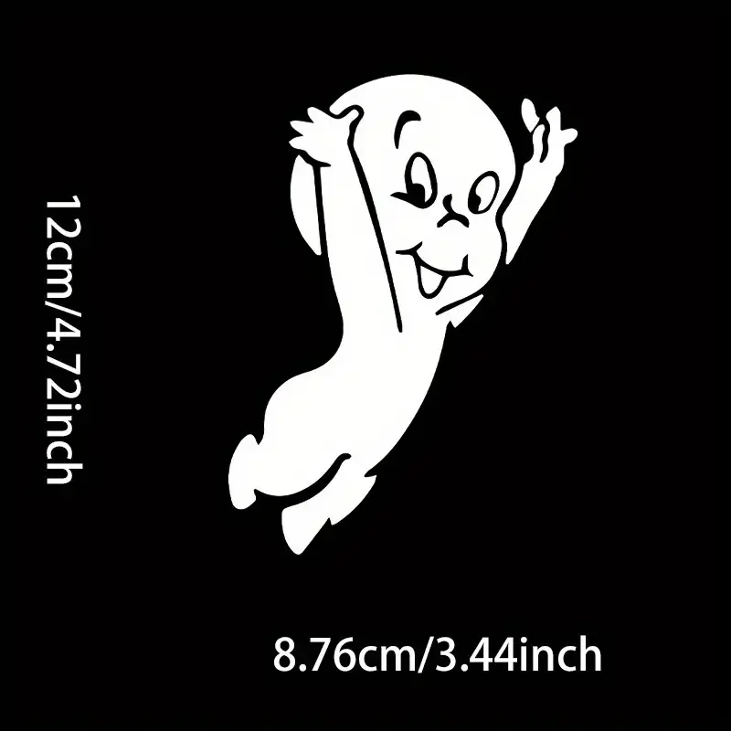 Vinyl Casper Ghost Car Decal – Adhesive Vehicle Bumper Sticker, JDM Drift Style, Weather-Resistant Decoration for Cars, Trucks, view 4