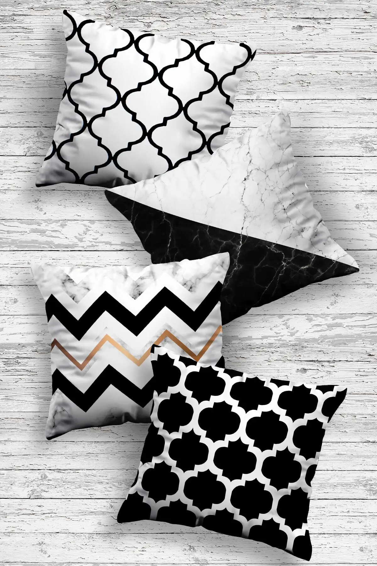 Special Design Decorative 4 Piece Pillow Cover Home Decoration