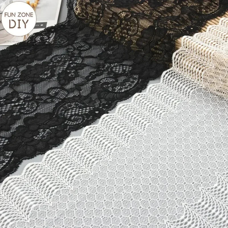 FZdiy 18cm White Lace Fabric Webbing Decoration Love Gift Packing Ribbon DIY Sewing Craft Supplies Fall Plate Lace Wedding Decor