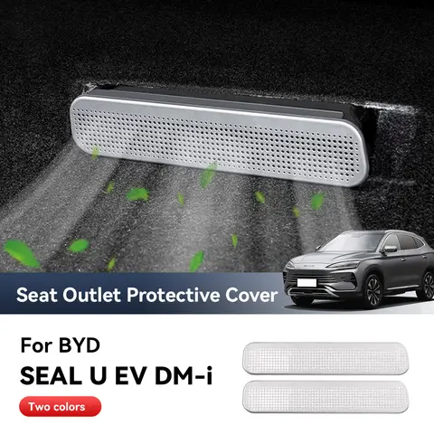 BYD SEAL U EV DM-i 2024 자동차 벤트 커버 에어컨 덕트 배출구 배기 방진 시트 스테인레스 스틸 액세서리