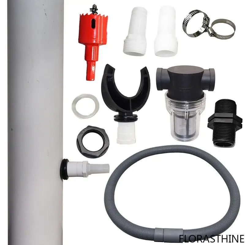 Rain Barrel Diverter Kit Rain Gutter Water Collection Kit Water PVC Barrel Spigot Downspout Diverter System Garden Tools