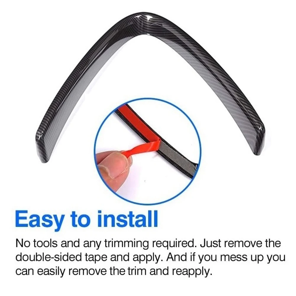 

Plain For Alfa Romeo Giulia 2016-2019 Car Front Bumper Air Grilles V Shape Frame Decoration Trim Cover Sticker Accessories