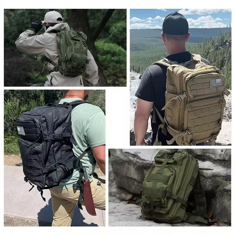 hot 30L/50L 1000D Nylon Waterproof Trekking Fishing Hunting Bag Backpack Outdoor Rucksacks Tactical Sports Camping Hiking ﻿