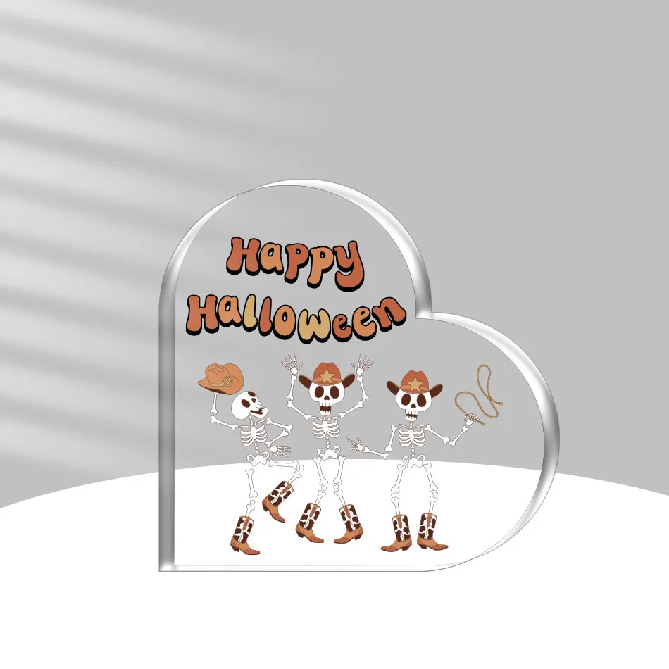 Halloween acrylic ornaments as gifts for friends and classmates, home decor items