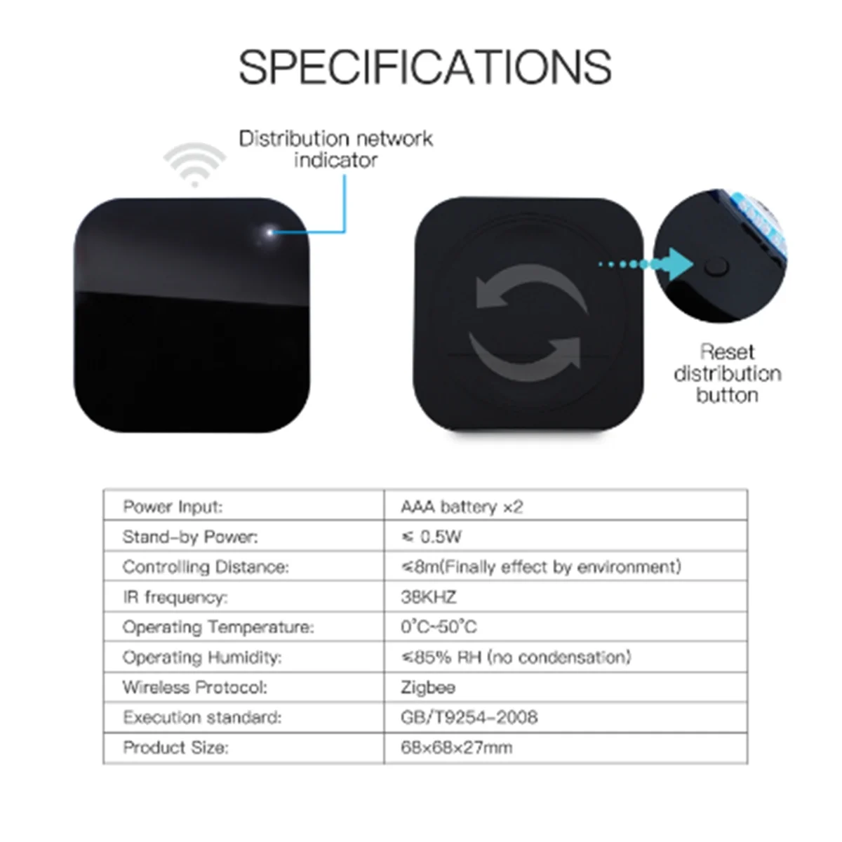 

The New UFO-R11 ZigBee Air Conditioner TV IR Remote for Alexa Google Home Universal Infrared Remote Controller Powered By Tuya