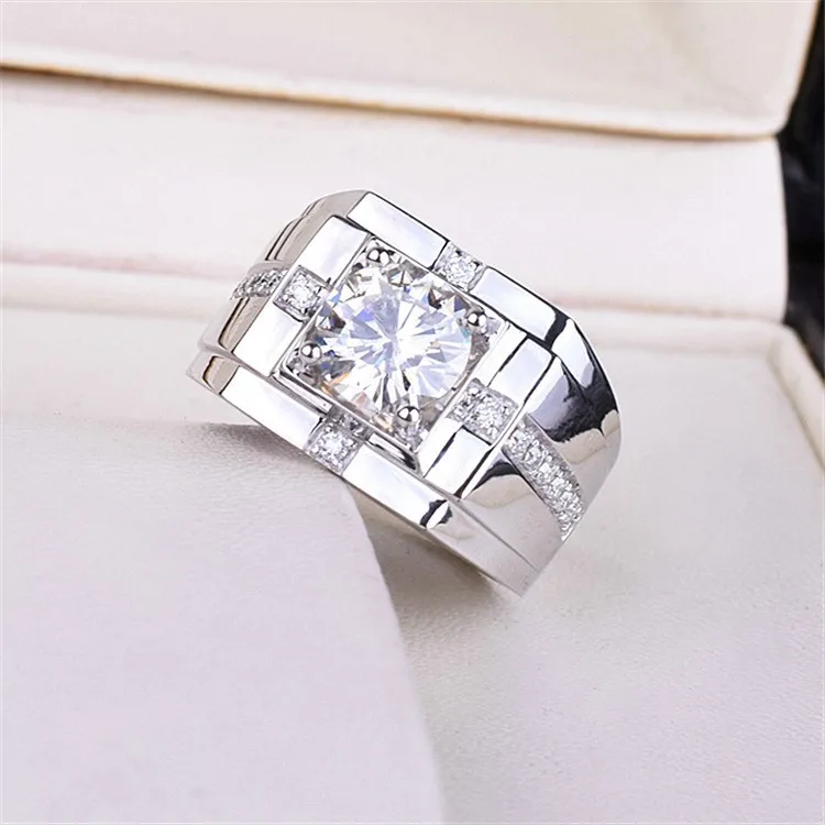 Elegant geometric ring for men crafted from metal with electroplated finish available in gold platinum or rose gold tones featur