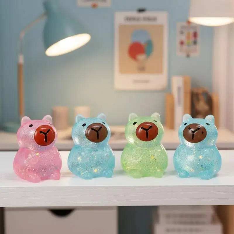 Maltose Stress Squeeze Toy Decompression Cute Anti Stress Slow Rebound Soft Glitter TPR Squishy Toys Portable Safe Durable