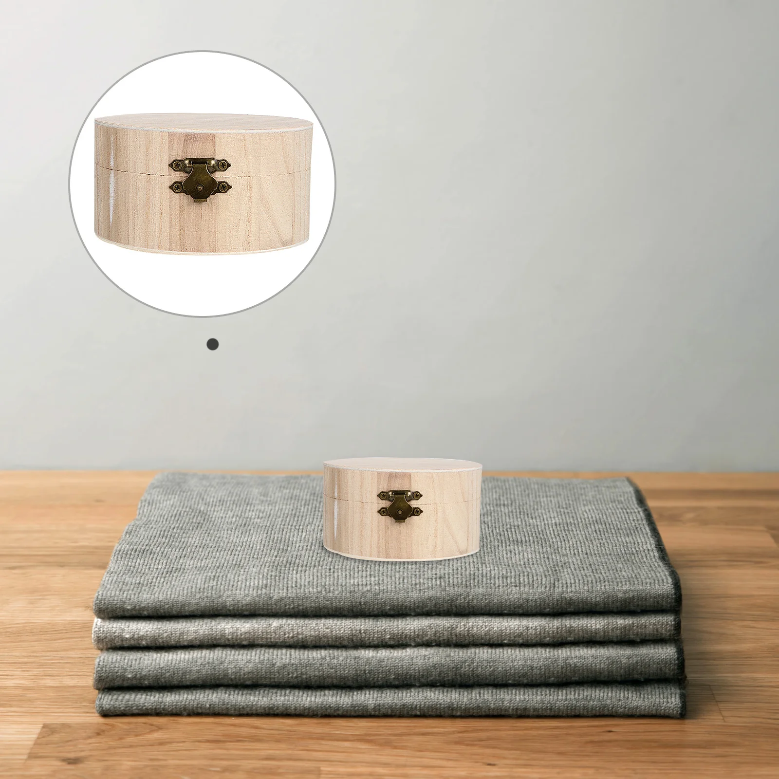 1 قطعة صندوق مجوهرات خشبي لتقوم بها بنفسك صغيرة الحجم حلقة القرط المنظم تخزين هدية مثالية حامل مجوهرات عرض حامل حلقة خشبية