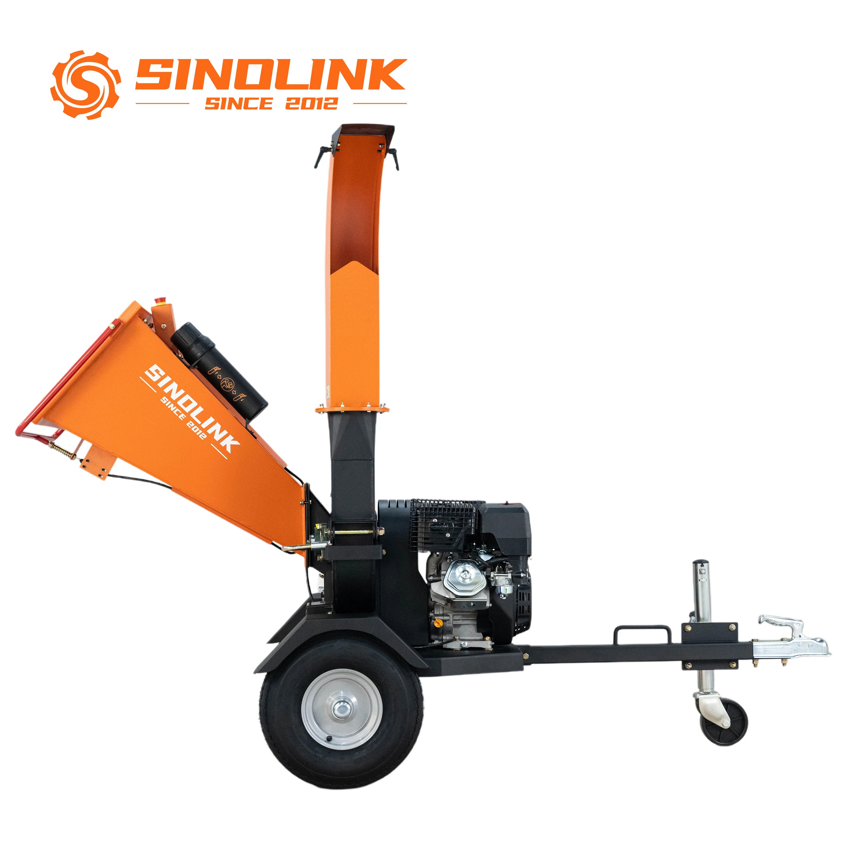 Mini Portable 15HP   Engine Log Chipper with PTO for Home Garden Firewood Processing 1 Year Warranty
