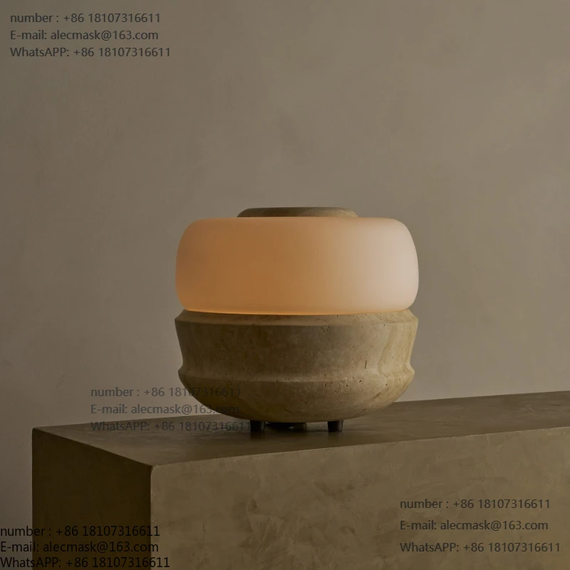 

Yellow travertine French cream style mushroom bedroom wabi sandy wind high value atmosphere retro creative