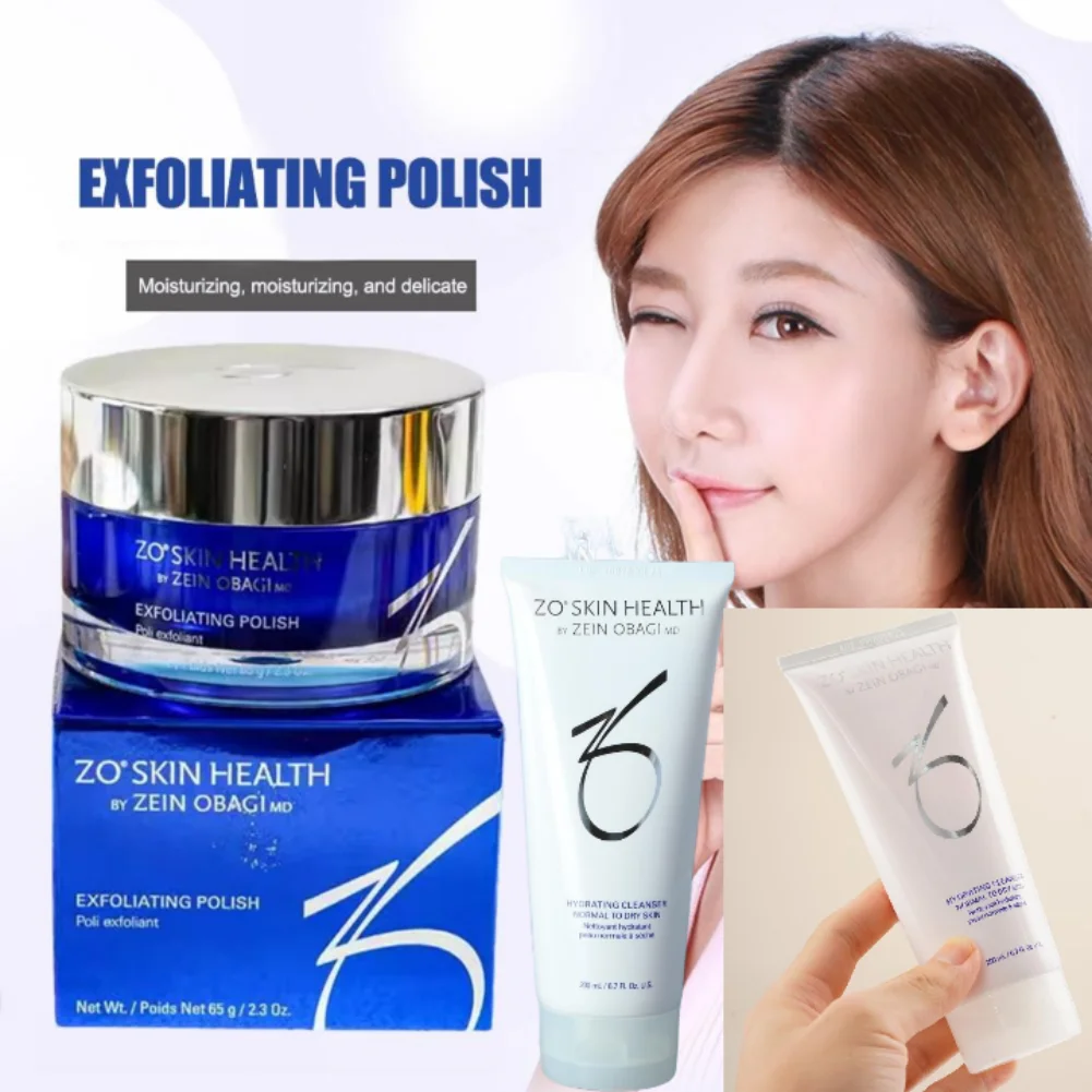 65G 200ML Zo Skin Scrub Cream Gentle Exfoliation Deep Cleansing Gentle Moisturizing Cleanser Oil Control Repairing Skin Care