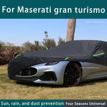 For Maserati Gran Turismo 210T full car covers outdoor Uv sun protection dust rain snow protective car cover auto black cover