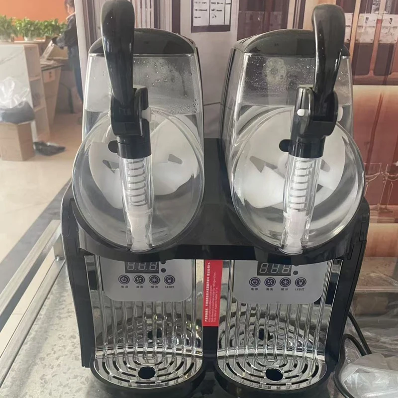 

Коммерческая автоматическая машина для приготовления слякоти, машина для плавления снега, машина для приготовления снежной грязи с двойным стволом и тройным стволом для изготовления гранул слякоти