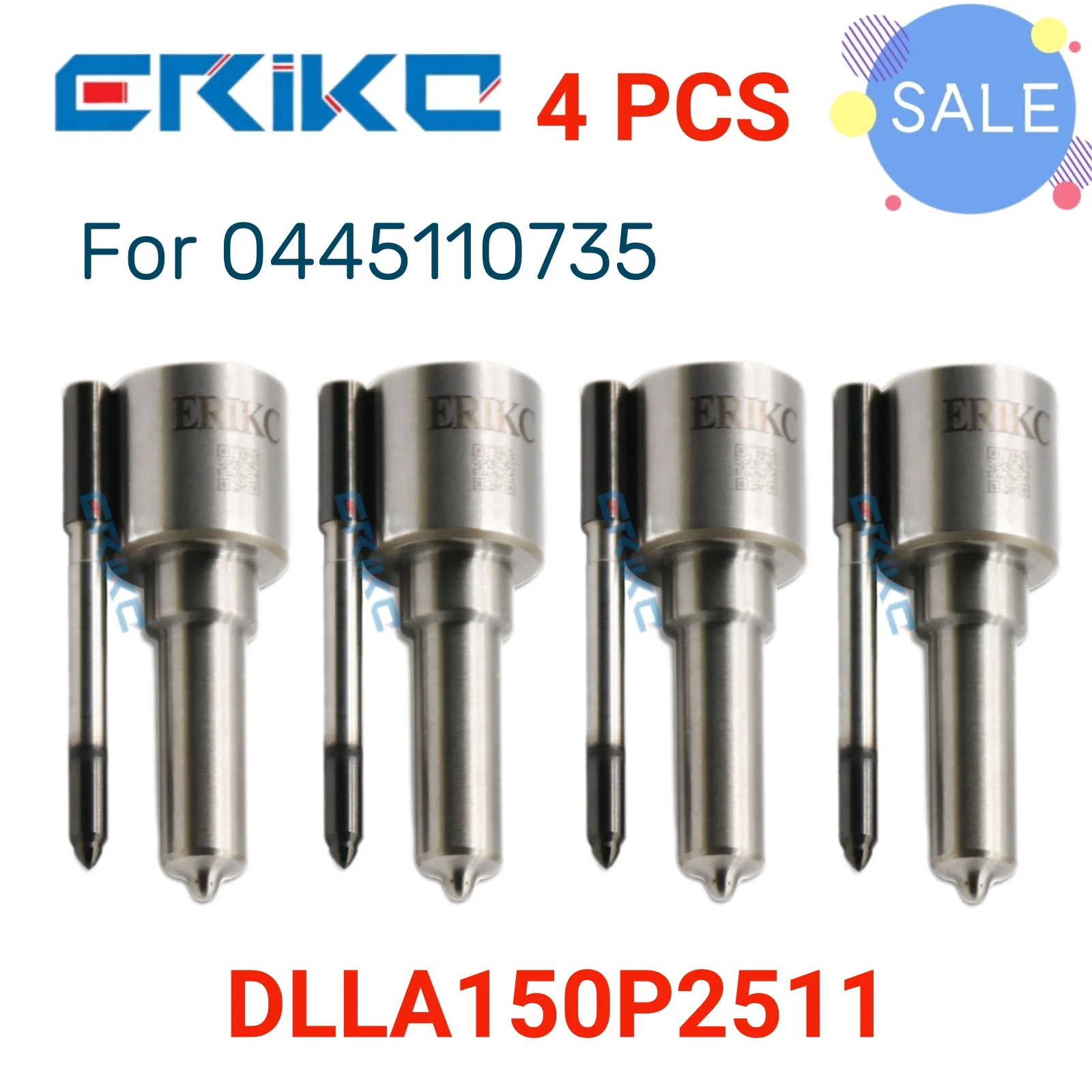 4 PCS DLLA150P2511 0 433 172 511 Nozzle Injector DLLA 150 P 2511 Spray Nozzles DLLA 150P2511 Needle Nozzlefit for 0445110735