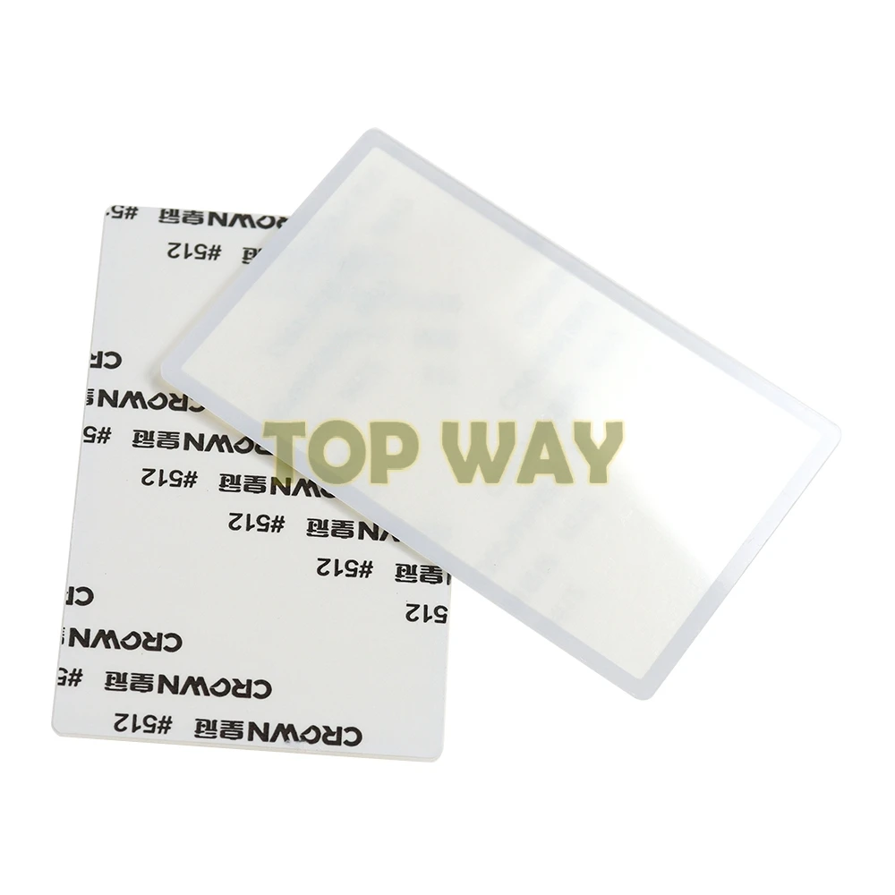 1 Cái Đen Trắng Dành Cho Máy Nintendo 2DS Trên Màn Hình LCD Cho 2DS Mặt Trên Gương Ngoài Ống Kính Trên Màn Hình LCD màn Hình Nhựa Phía Trước