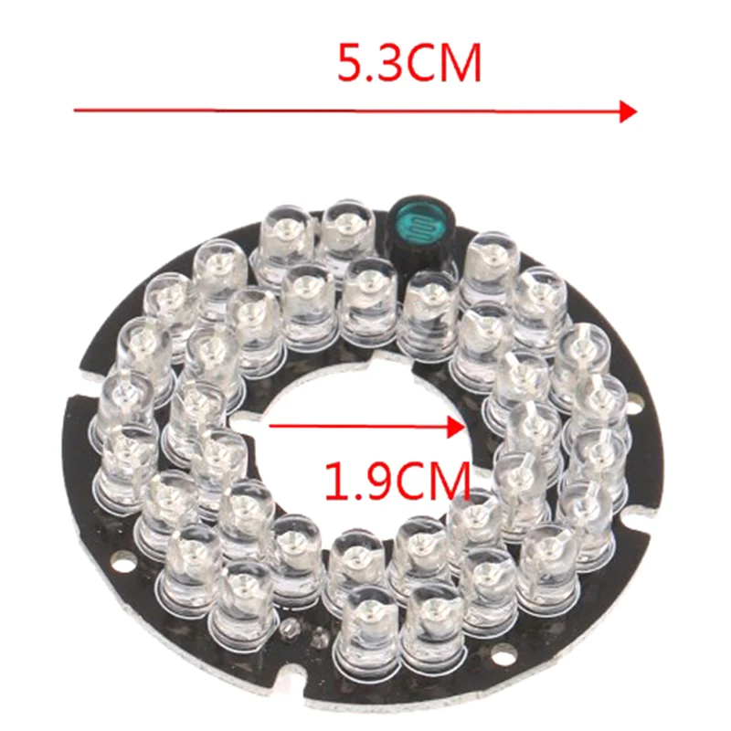 IR 36 LED 모니터 필 라이트 카메라 액세서리, 주간 야간 투시경, 적외선 램프 패널, DC 12V F5 램프 비즈 보드, 1 개