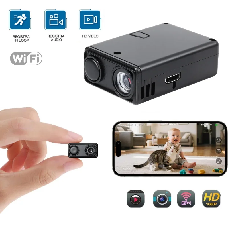 

Домашняя камера безопасности, ночное видение, легкая беспроводная камера наблюдения, умный дом, камеры мониторинга для младенцев, домашних животных