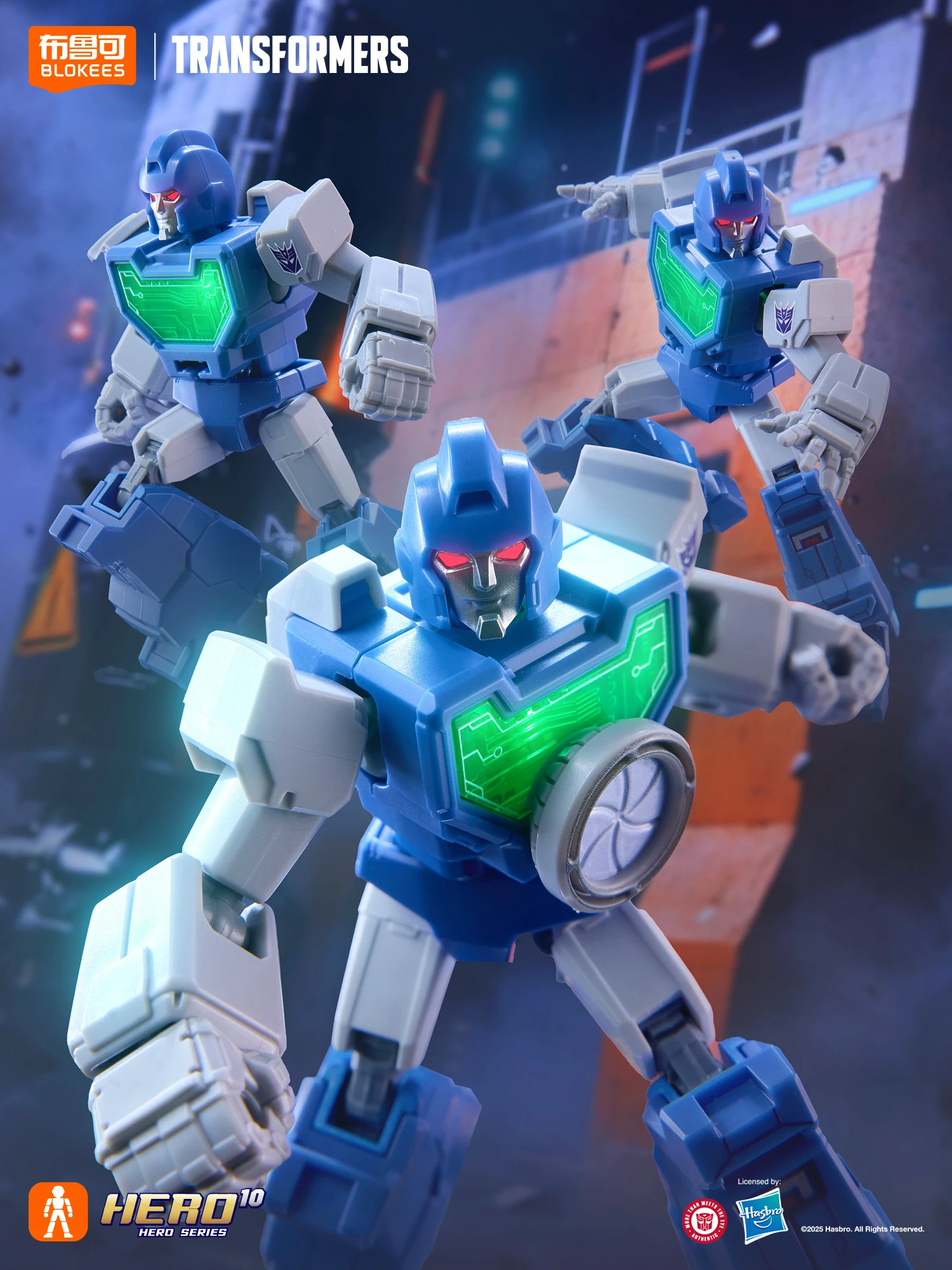 LED BLOKEES Transformers Optimus Prime Megatron Wheeljack Starscream Shockwave Viewfinder Action Figures Anime Model Toys Gifts