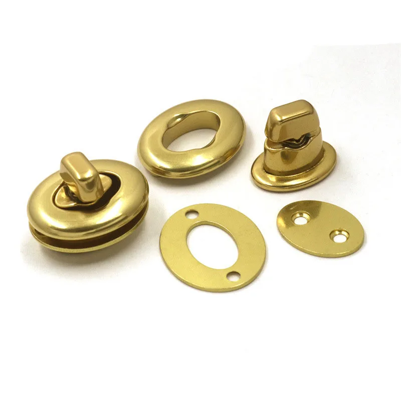 Brass Swivel Lock Buckles for Leather Bag, Wallet Making, DIY Accessories, 1Pc