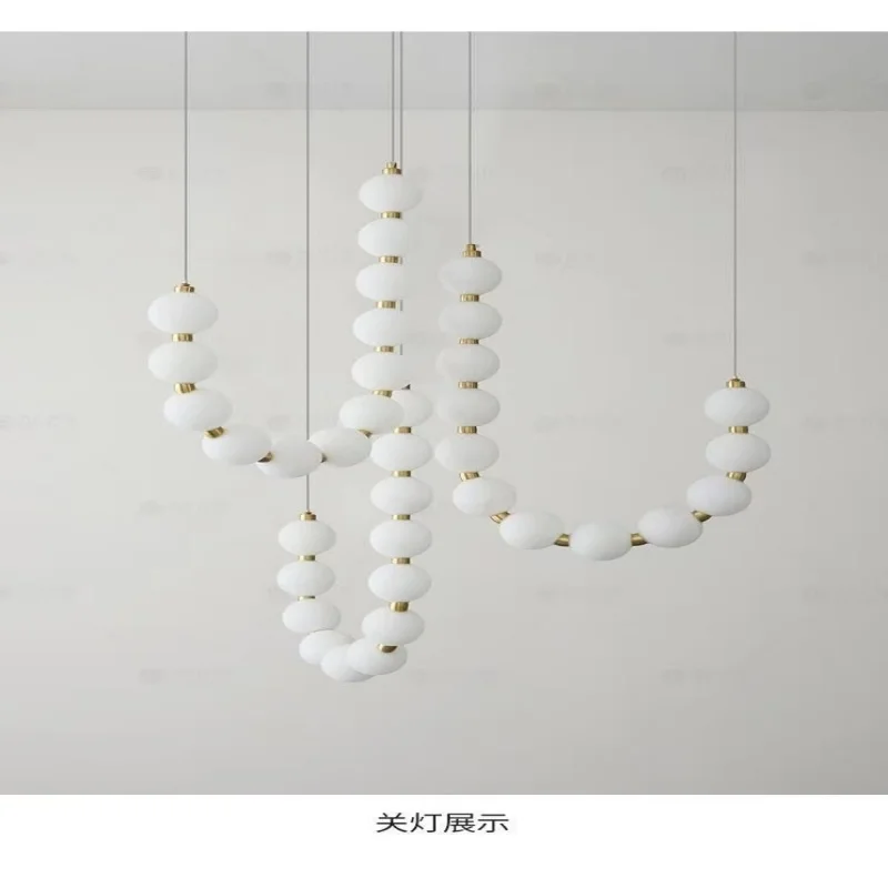 Nordic Light Luxury Simple Acrylic Magic Bean Bubble Lamp Bedroom Living Room Chandeliers Home Decoration Pendant Lights - view 2
