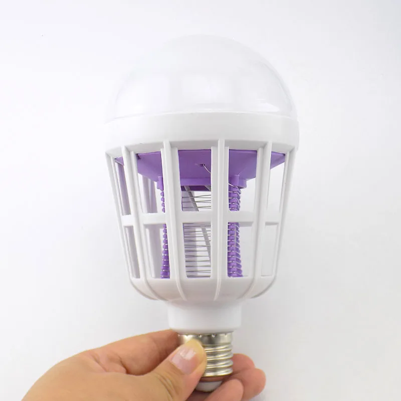 LED Mosquito Killer Bulb AC 110V-220V E27 Repellent Bug Zapper Insect Killer 2 In 1 Home Anti Mosquito And Night Lamp